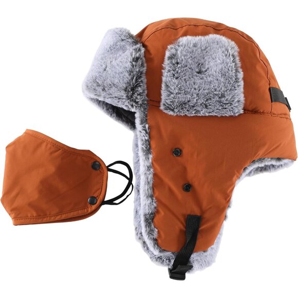 Water Repellent Trapper Hat for Men Women Winter Outdoor Cold Weather Gear - Picture 3 of 7